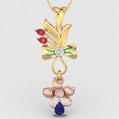 ShipJewel Ember Gold Pendant-14KT Gold 14kt Diamond Yellow Gold Pendant