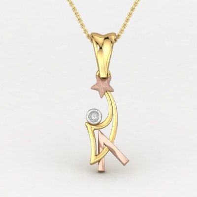 ShipJewel A Ambitious Pendant-14KT Gold 14kt Diamond Yellow Gold Pendant