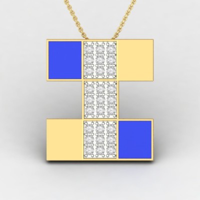 ShipJewel Powerpoint Angle Pendant-14KT Gold 14kt Diamond Yellow Gold Pendant