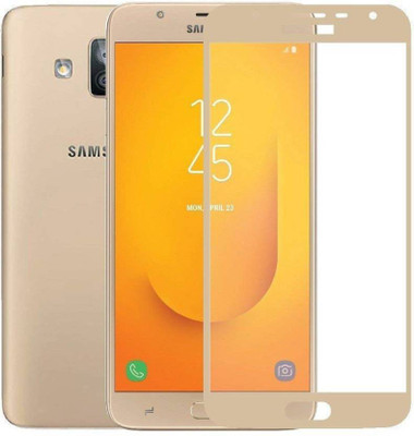 Mystry Box Tempered Glass Guard for SAmsung galaxy J7 duo golden 9h full glue 5d tempered glass(Pack of 1)