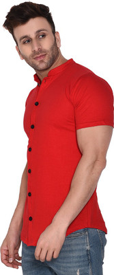 BEYOU FASHION Men Solid Formal Red Shirt