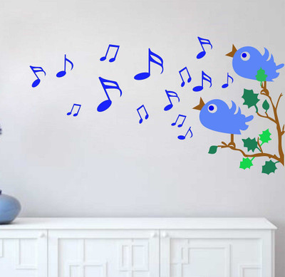 fuzzy 100 cm Music Self Adhesive Sticker(Pack of 1)
