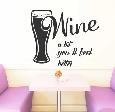 fuzzy 50 cm Quotes Self Adhesive Sticker(Pack of 1)