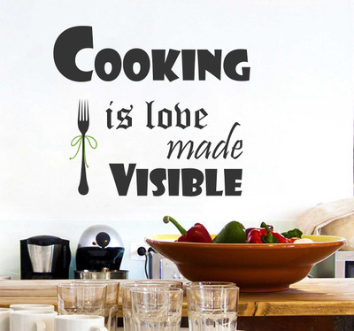 fuzzy 50 cm Quotes Self Adhesive Sticker(Pack of 1)