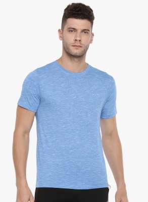 FORCE NXT Solid Men Round Neck Blue T-Shirt