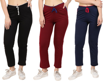 FASHA Solid Women Multicolor Track Pants