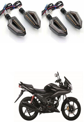 PRTEK Front, Side LED Indicator Light for Honda CBF Stunner(Blue, Yellow)