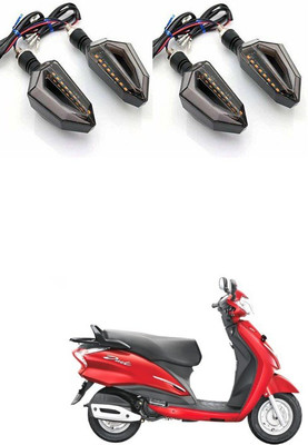 PRTEK Front, Side LED Indicator Light for Hero Moto Corp Duet(Blue, Yellow)