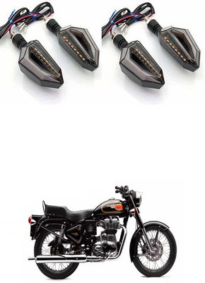 PRTEK Front, Side LED Indicator Light for Royal Enfield 500(Blue, Yellow)