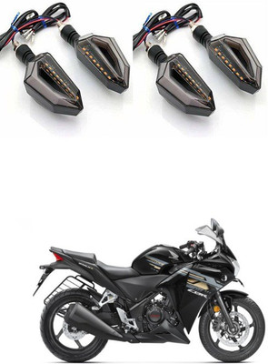 PRTEK Front, Side LED Indicator Light for Honda CBR 250R(Blue, Yellow)