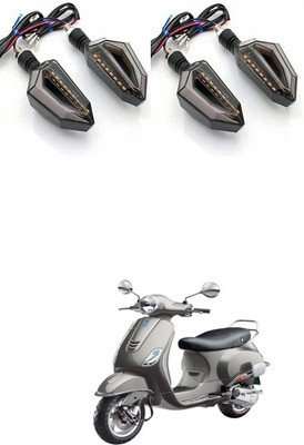 PRTEK Front, Side LED Indicator Light for Piaggio Universal For Bike(Blue, Yellow)