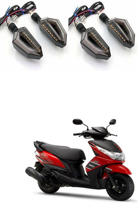 PRTEK Front, Side LED Indicator Light for Yamaha Ray Z(Blue, Yellow)