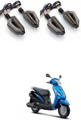 PRTEK Front, Side LED Indicator Light for Suzuki Universal For Bike(Blue, Yellow)