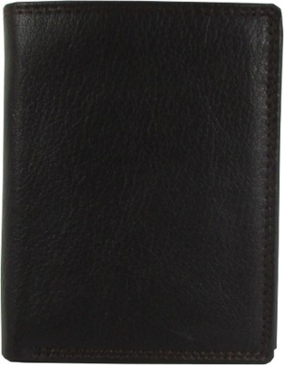 Leatherman Fashion Men Black Genuine Leather Wallet(19 Card Slots)