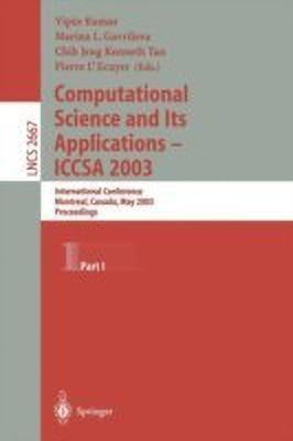 Computational Science and Its Applications - ICCSA 2003(English, Paperback, unknown)