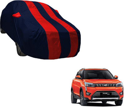 Auto Hub Car Cover For Mahindra XUV 300 (With Mirror Pockets)(Black, Red)
