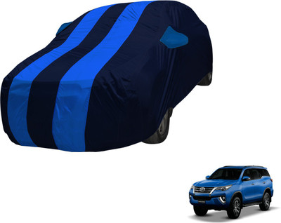 Amanzo Car Cover For Toyota New Fortuner (With Mirror Pockets)(Blue, Blue)