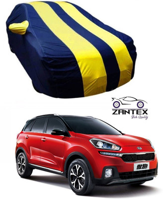 ZANTEX Car Cover For Mahindra KUV100 (With Mirror Pockets)(Blue, Yellow)