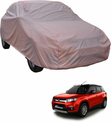 HSM Car Cover For Maruti Suzuki Vitara Brezza (Without Mirror Pockets)(Pink, For 2018, 2017, 2016 Models)