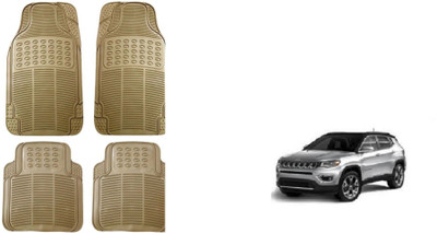 Auto Oprema Rubber Standard Mat For  Jeep Compass(Beige)
