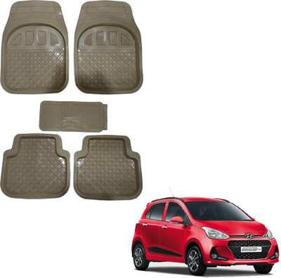 Oshotto Rubber Standard Mat For  Hyundai Grand i10(Beige)