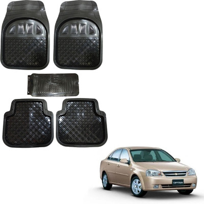 Oshotto Rubber Standard Mat For  Chevrolet Optra(Black)