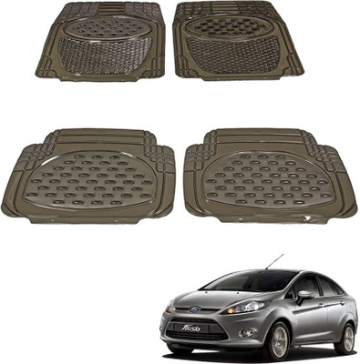 Oshotto Rubber Standard Mat For  Ford Fiesta(Black)