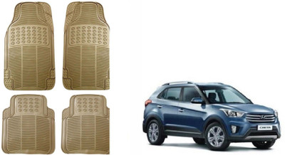 Auto Oprema Rubber Standard Mat For  Hyundai Creta(Beige)