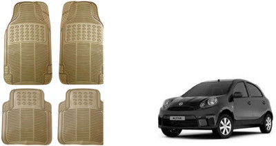Auto Oprema Rubber Standard Mat For  Nissan Micra Active(Beige)