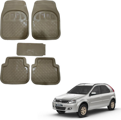 Oshotto Rubber Standard Mat For  Mahindra Verito, Verito Vibe(Beige)