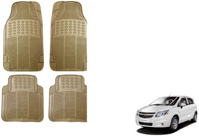 Auto Oprema Rubber Standard Mat For  Chevrolet Sail Hatchback(Beige)