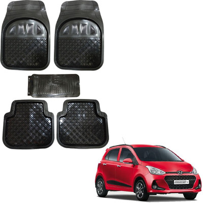 Oshotto Rubber Standard Mat For  Hyundai Grand i10(Black)