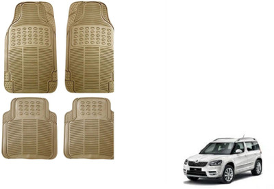 Auto Oprema Rubber Standard Mat For  Skoda Yeti(Beige)