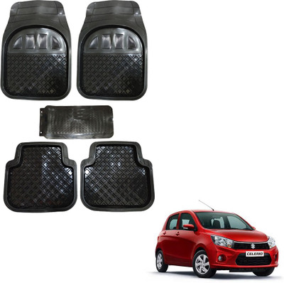 Oshotto Rubber Standard Mat For  Maruti Suzuki Celerio(Black)