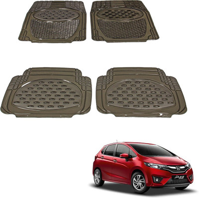 Oshotto Rubber Standard Mat For  Honda Jazz(Black)