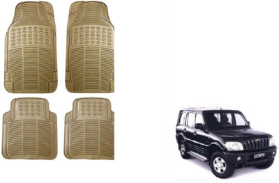 Auto Oprema Rubber Standard Mat For  Mahindra Scorpio(Beige)