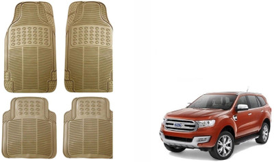 Auto Oprema Rubber Standard Mat For  Ford Endeavour(Beige)