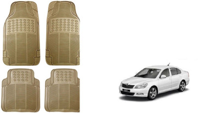 Auto Oprema Rubber Standard Mat For  Skoda Laura(Beige)