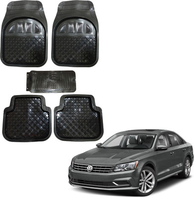 Oshotto Rubber Standard Mat For  Volkswagen Passat(Black)