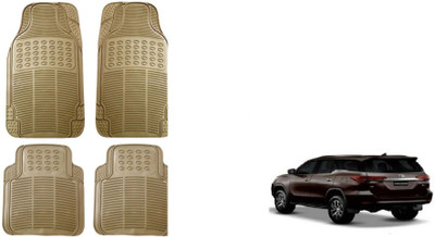 Auto Oprema Rubber Standard Mat For  Toyota New Fortuner(Beige)
