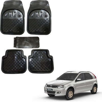 Oshotto Rubber Standard Mat For  Mahindra Verito, Verito Vibe(Black)