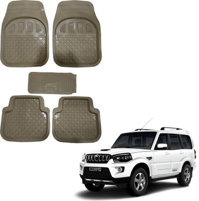Oshotto Rubber Standard Mat For  Mahindra Scorpio(Beige)