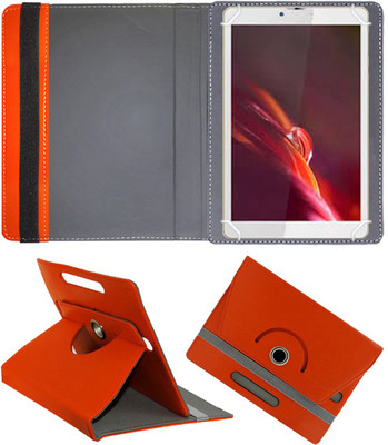 Fastway Book Cover for Swipe Slate 8 inch Tablet(Orange, Cases with Holder)