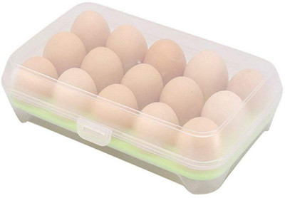 nabhu Plastic Egg Container  - 1 dozen(Multicolor)