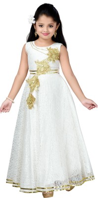 Aarika Anarkali Gown(White) at flipkart