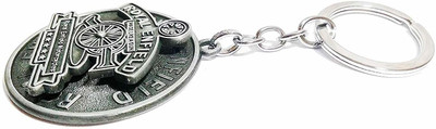 ROYAL ENFIELD Revolving Rotating RE Bullet Bike Metal Keychain spinner Key Chain