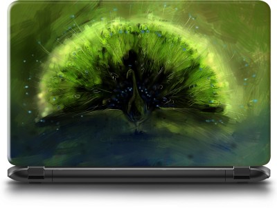 WALL STICKS GREEN PEACOCK PVC Laptop Decal 16