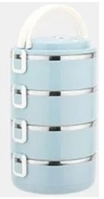AKR Stainless Steel 4 Layer Quadruple Leak Proof Lunch Box 4 Containers Lunch Box(2800 ml, Thermoware)