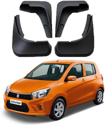 Sitwell Front Mud Guard, Rear Mud Guard For Maruti Celerio 2017(Black)