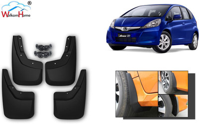 WolkomHome Front Mud Guard, Rear Mud Guard For Honda Jazz NA(Black)